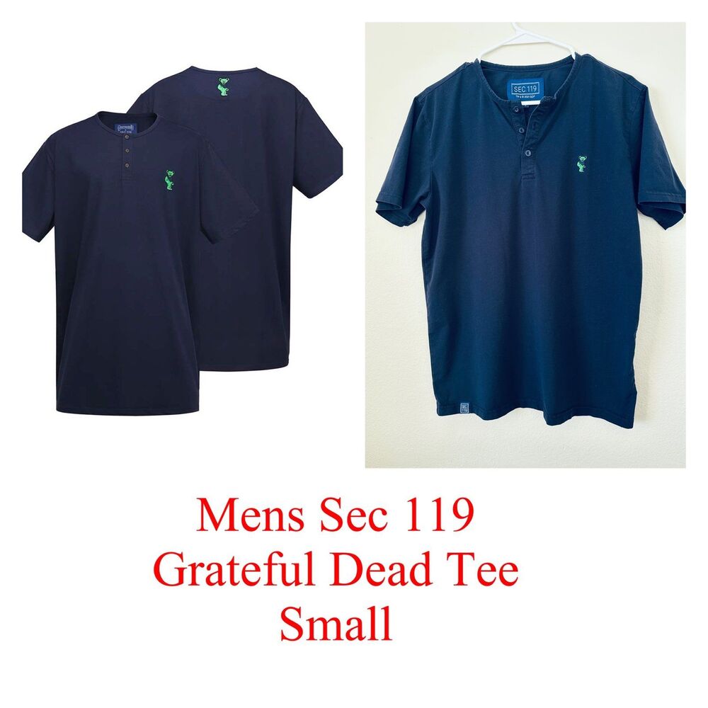 Grateful Dead Henley Men’s Small Sec 119 No Longer Sold
